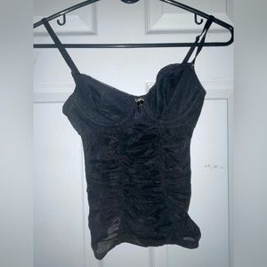 Vintage Betsey Johnson Mesh Bustier Top